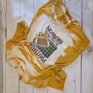 Football Season! Sublimation bleached shirt